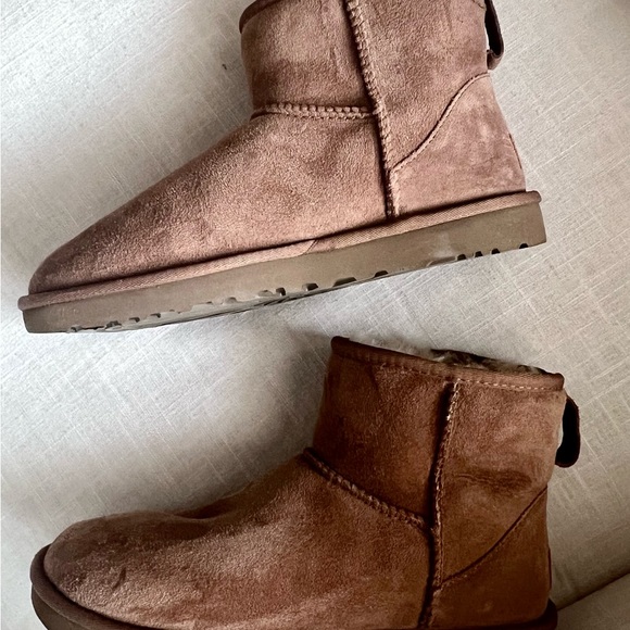 UGG Classic mini boot II chestnut size 8 - Picture 6 of 8